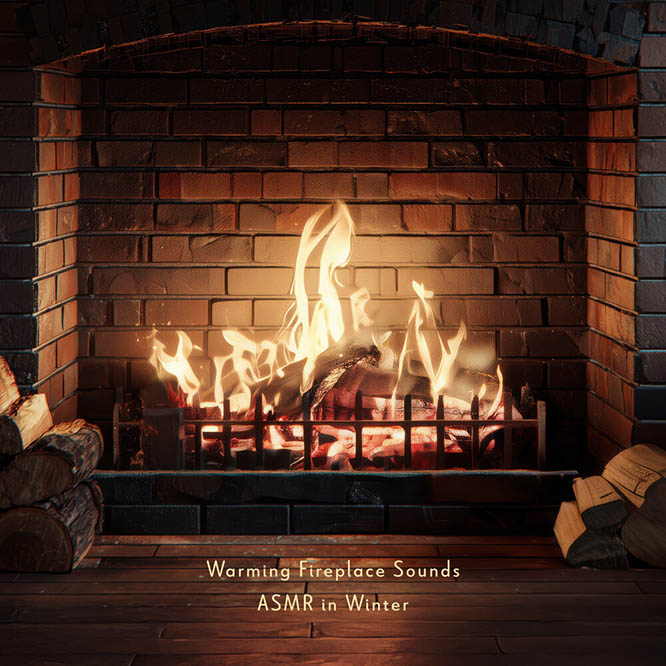 白噪音睡眠ASMR – 冬季溫暖的壁爐柴火聲 ASMR (Warming Fireplace Sounds ASMR In Winter)
